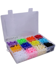 Cuentas Pony BEADNOVA Surtido de Colores 100 Piezas 9x6mm 2