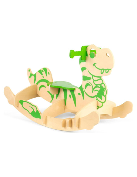 Caballito de Madera Dinosaurio Neutro para Niños 1-3 Años