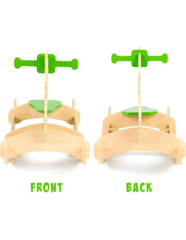 Caballito de Madera Dinosaurio Neutro para Niños 1-3 Años