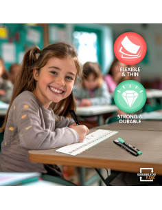 Hojas de Línea Numérica Borrado en Seco Scribbledo 10x30 cm 2