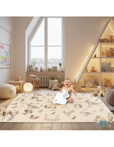 Alfombra de Juego Plegable Mamabrum 180x120cm Doble Cara