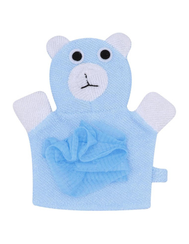 Esponja de Baño de Malla Caviotess Oso Azul Exfoliante
