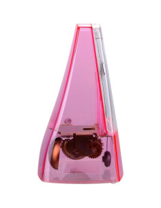 Metrónomo Mecánico Rosa Transparente con Click Audible 2