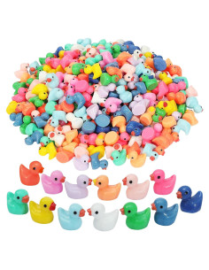 130 Mini Patos de Resina Rachan para Jardín y Acuario