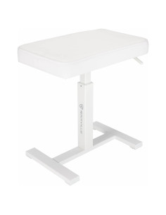 Banco de Teclado Ajustable Rockville AIR-BENCH Blanco 43-58 cm