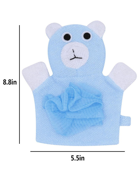 Esponja de Baño de Malla Caviotess Oso Azul Exfoliante Esponja de Baño de Malla Caviotess Oso Azul Exfoliante