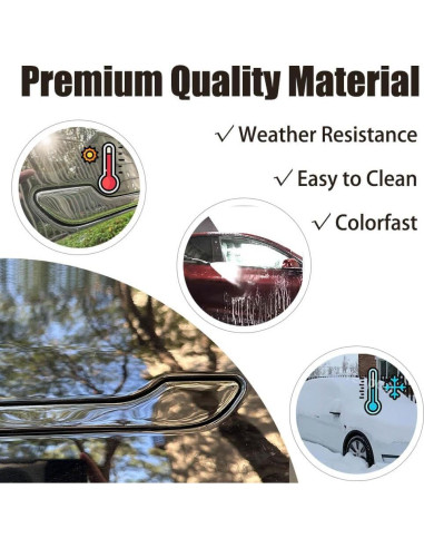 Cubiertas de Manijas de Puerta Yeapop para Tesla Modelo 3 y Y - Negro