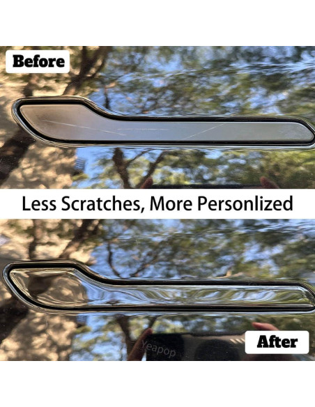 Cubiertas de Manijas de Puerta Yeapop para Tesla Modelo 3 y Y - Negro