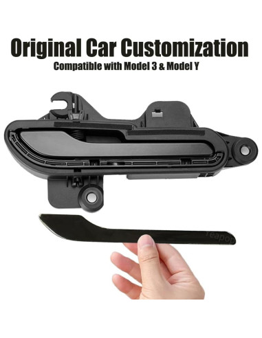 Cubiertas de Manijas de Puerta Yeapop para Tesla Modelo 3 y Y - Negro