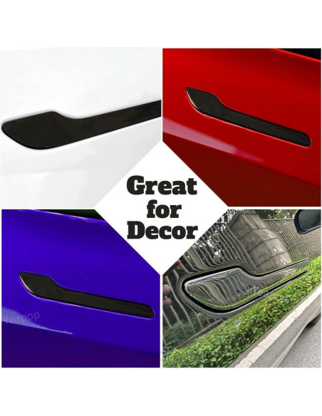 Cubiertas de Manijas de Puerta Yeapop para Tesla Modelo 3 y Y - Negro