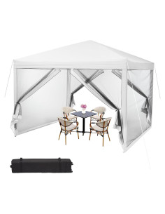 Carpa Plegable Festisoul Blanca 3 Alturas Ajustables 13.7 kg