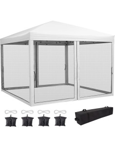 Carpa Plegable Festisoul Blanca 3 Alturas Ajustables 13.7 kg 2