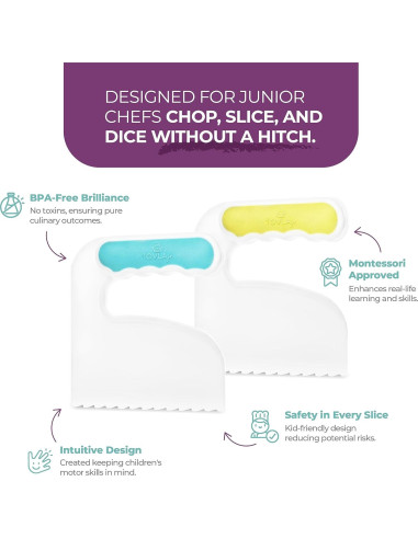 Juego de Picadora y Cuchillos TOVLA JR. para Niños - Seguro y Montessori