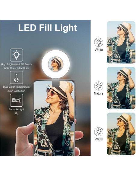 Anillo de Luz Magnético Yicixindong para Teléfono - 3 Colores