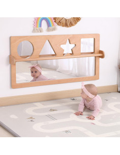 Espejo Sensorial Irrompible Bolocon con Barra Elevación 57.9x115.8cm 2