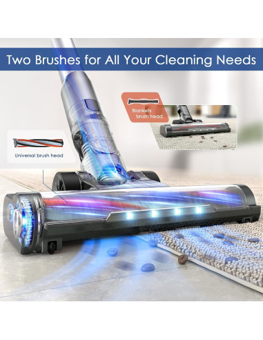 Aspiradora Inalámbrica Airpher 500W 100Min HEPA Gris