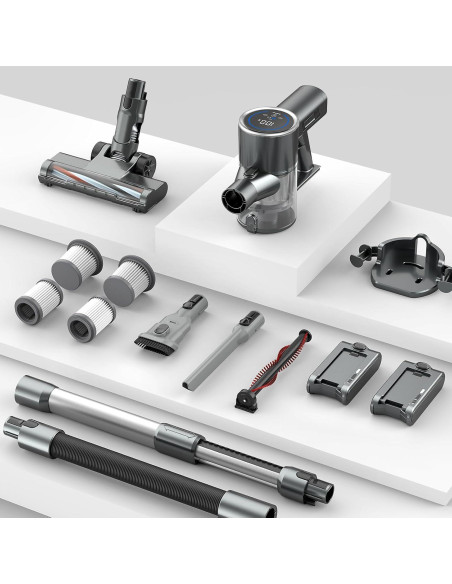 Aspiradora Inalámbrica Airpher 500W 100Min HEPA Gris