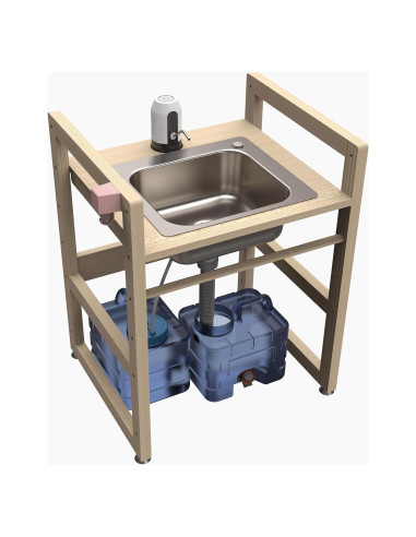 Lavabo Infantil SpeedyConnect Ajustable Acero Inoxidable 71cm