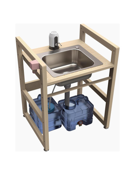 Lavabo Infantil SpeedyConnect Ajustable Acero Inoxidable 71cm