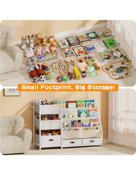 Estantería para Niños HAVLOTII SJ07 con 6 Contenedores