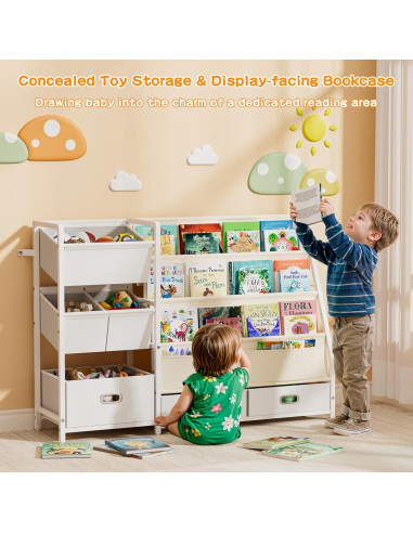 Estantería para Niños HAVLOTII SJ07 con 6 Contenedores