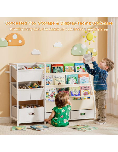 Estantería para Niños HAVLOTII SJ07 con 6 Contenedores