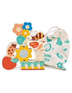 Juguete de Apilamiento Mentari - Jardín Natural 9 Piezas