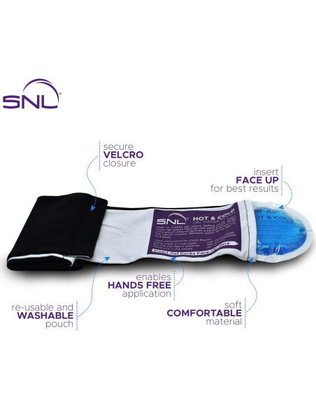 Paquetes de Gel Reutilizables SNL - 6 Unidades, 10.16 cm, Alivio Dolor