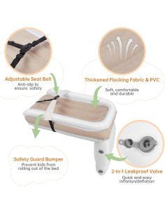 Cama Inflable para Niños PAHTTO - Portátil y Ajustable 40 kg 2