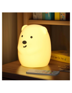 Luz Nocturna Infantil NAHKZNY RT01 9 Colores Control Remoto