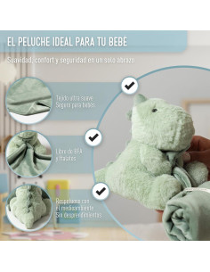 Manta de Seguridad Dinosaurio Verde Esenciales Ibiza 50 cm 2