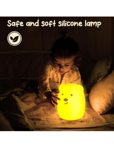 Luz Nocturna Infantil NAHKZNY RT01 9 Colores Control Remoto