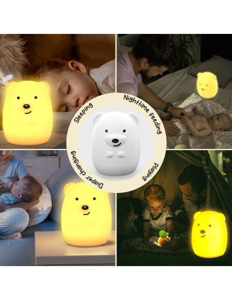 Luz Nocturna Infantil NAHKZNY RT01 9 Colores Control Remoto