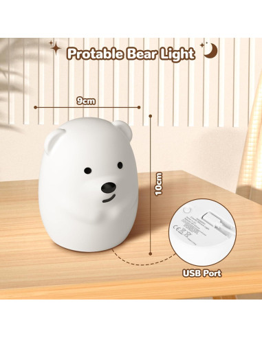 Luz Nocturna Infantil NAHKZNY RT01 9 Colores Control Remoto