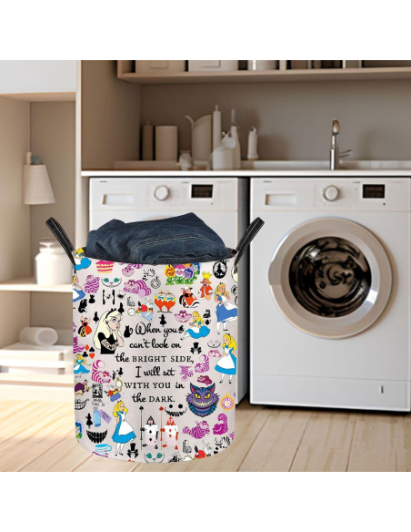 Cesta de Lavandería Plegable JNIAP 50x40 cm Impermeable