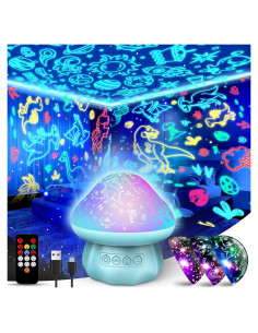 Proyector de Luz Nocturna DEVRNEZ Dinosaurios 360 USB