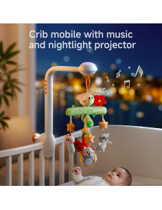 Móvil de Cuna TUMAMA con Música, Proyección y Control Remoto 2