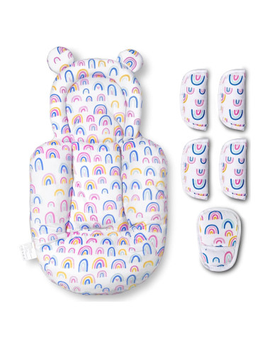 Inserto para Bebés FEISIKE Compatible con Graco y 4moms - Blanco