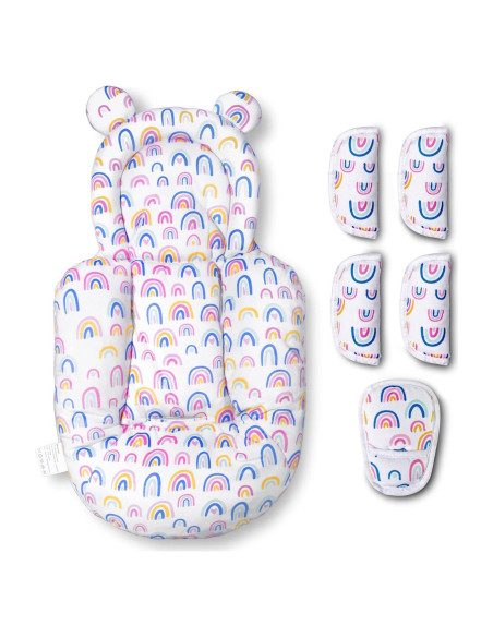 Inserto para Bebés FEISIKE Compatible con Graco y 4moms - Blanco