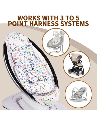 Inserto para Bebés FEISIKE Compatible con Graco y 4moms - Blanco