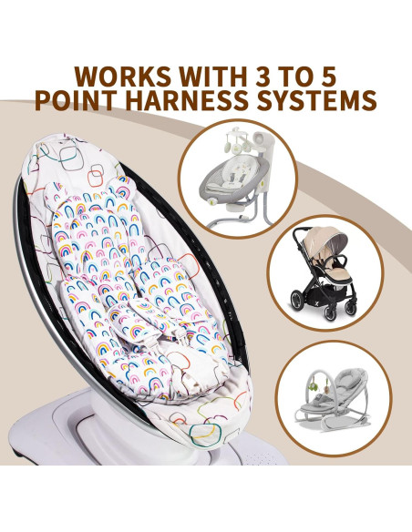 Inserto para Bebés FEISIKE Compatible con Graco y 4moms - Blanco