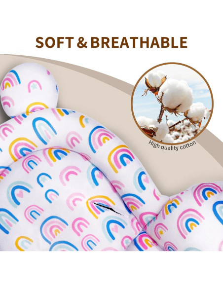 Inserto para Bebés FEISIKE Compatible con Graco y 4moms - Blanco