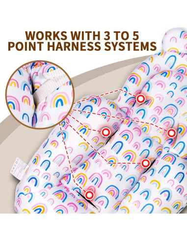 Inserto para Bebés FEISIKE Compatible con Graco y 4moms - Blanco