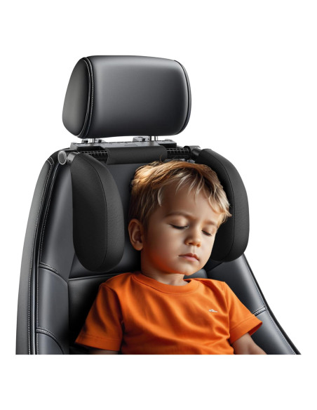 Almohada de reposacabezas ajustable Zorunowa para coche - Negro