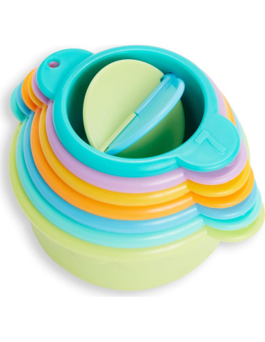 Munchkin Set de Juguetes de Baño Flotar y Jugar con Tazas