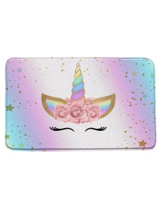 Alfombra de Baño AMFD Unicornio Rosa Azul 45x75 cm
