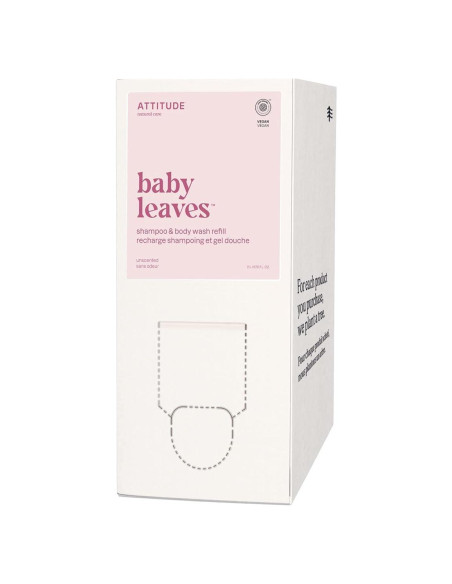 Champú y Gel de Baño 2 en 1 ATTITUDE para Bebé 1.99L
