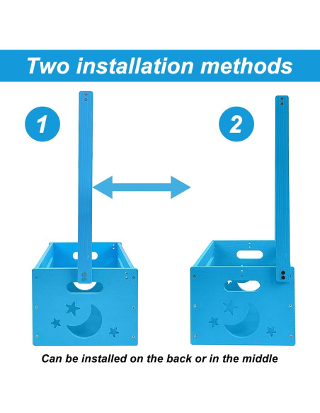 Caja de Ducha de Bebé de Madera Sibosen con Guirnalda y Perchas