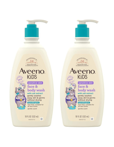 Aveeno Niños Jabón Facial y Corporal 532 ml - Piel Sensible