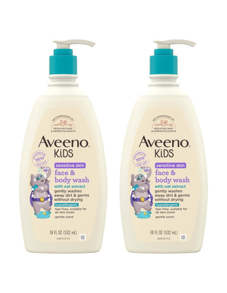 Aveeno Niños Jabón Facial y Corporal 532 ml - Piel Sensible